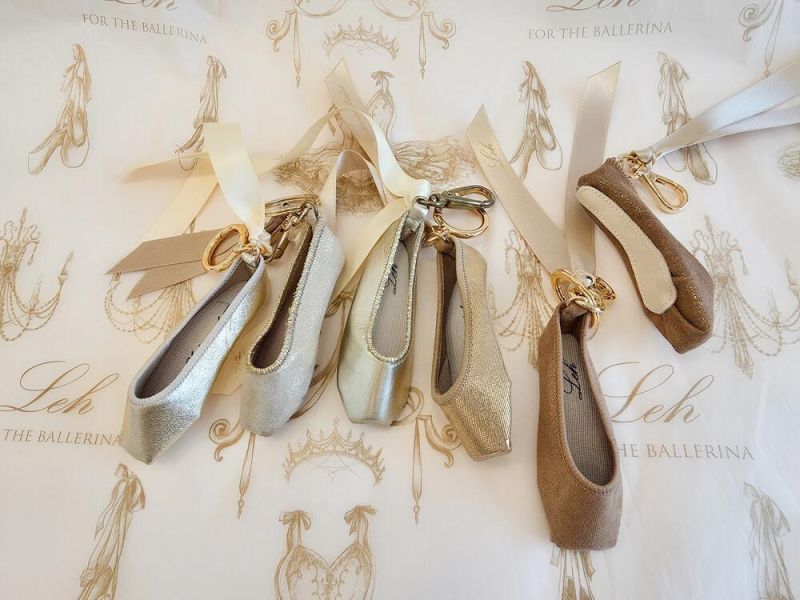 韓國Leh - 經典款羊皮小硬鞋吊飾 (Antique gold) 