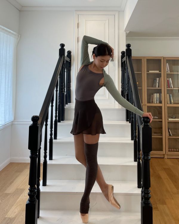 韓國Bonanza - Boat Neck舞衣 (Mocha) 보트넥 