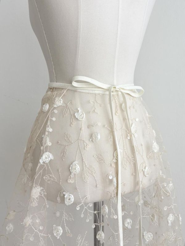 韓國Degage - forêt中長版舞裙 (Cream beige) 