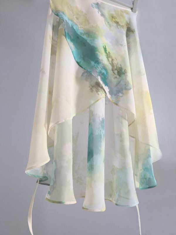 韓國Sissone - April Water color mint綁帶舞裙 