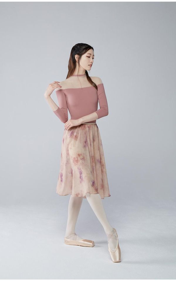 韓國Byplie - Choker neck Sleeve長袖舞衣 (三色) 초커넥 슬리브 