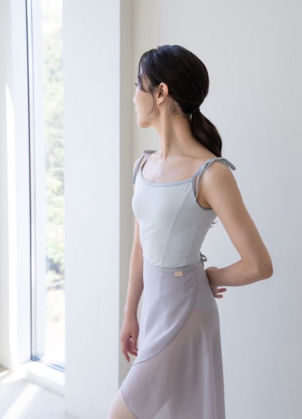 韓國LucyAlice - Two Tone蝴蝶結吊帶舞衣 (三色) 