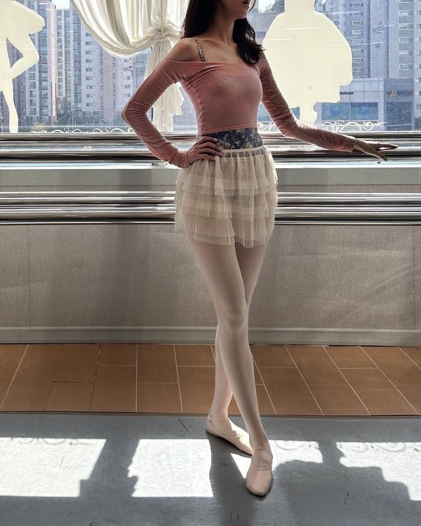 韓國LEVDANCE - Marie-ann鬆緊帶舞裙 (三色) 마리앤 