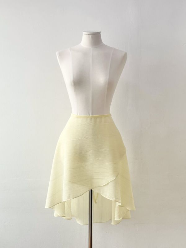 韓國Degage - Classic Midi中長版舞裙 (Lemon yellow) 