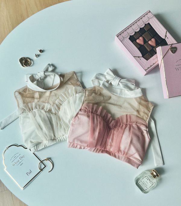 韓國Lenique - Kamiyu鋼管上衣+短褲 (Cream) 