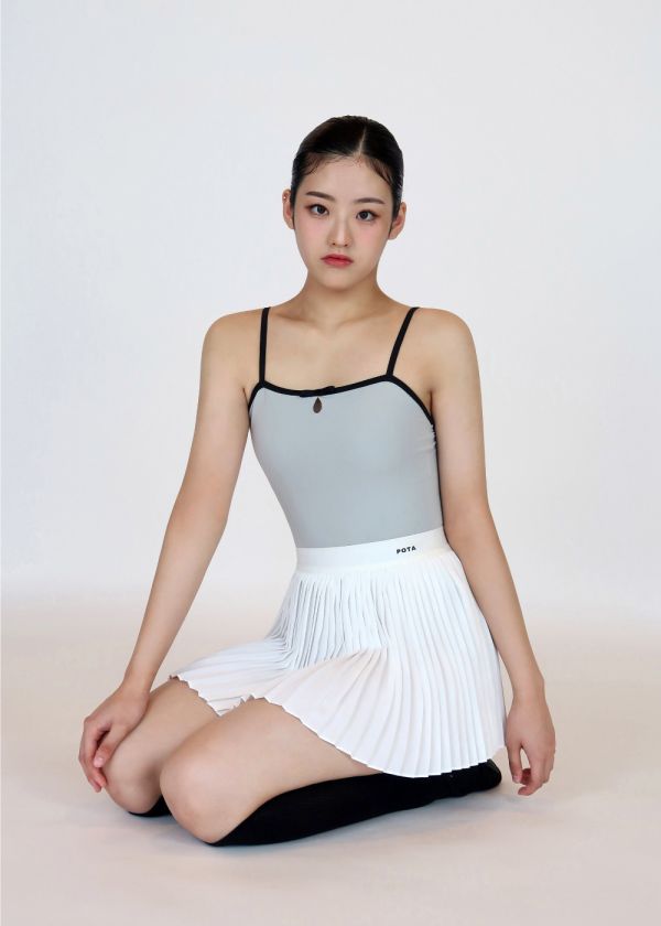 韓國POTA - 7 leotard吊帶舞衣 (Blue Gray) 