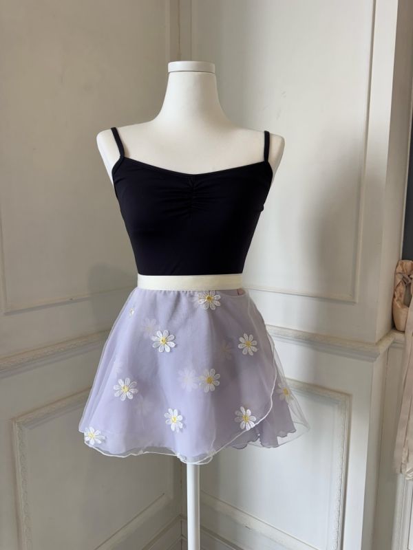 韓國balletchouchou - 小花雙層舞裙 (五色) 