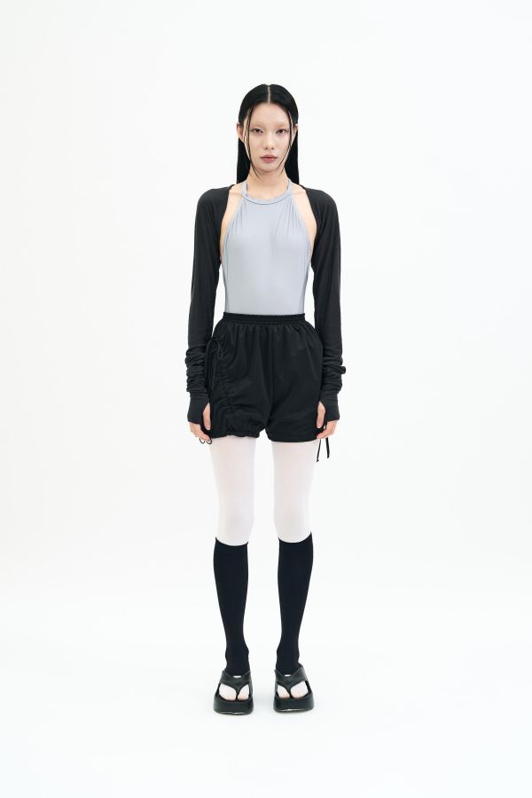 韓國toitoi - Bow Warm-up短褲 (Black) 