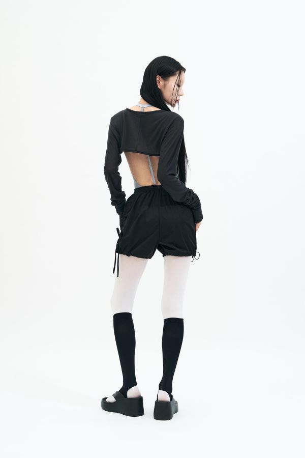 韓國toitoi - Bow Warm-up短褲 (Black) 