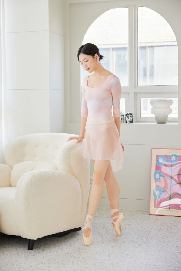 韓國Entrechat - Cloud Dream長袖舞衣 (Peach) 