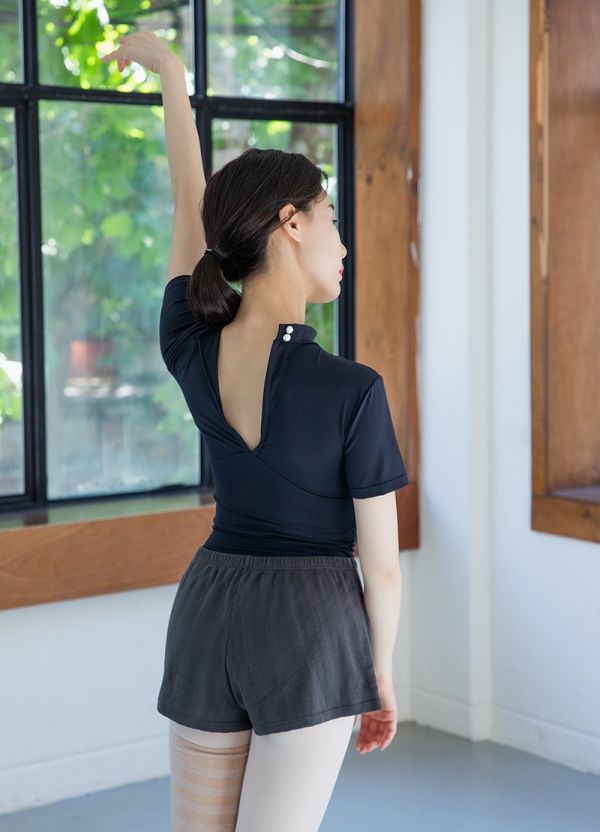 韓國LucyAlice - Pearl短袖舞衣 (兩色) 