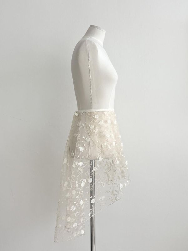 韓國Degage - forêt中長版舞裙 (Cream beige) 