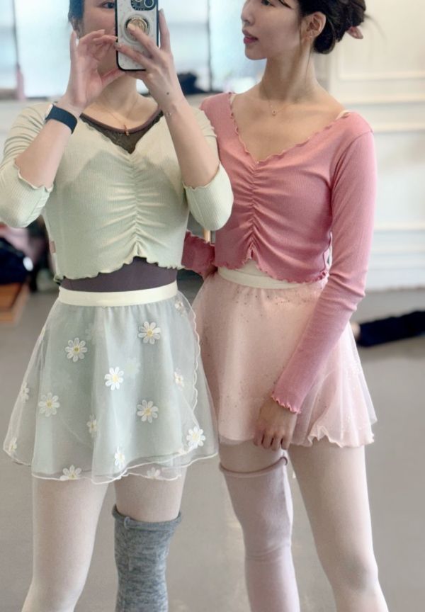 韓國balletchouchou - Jewel雙層舞裙 (兩色) 