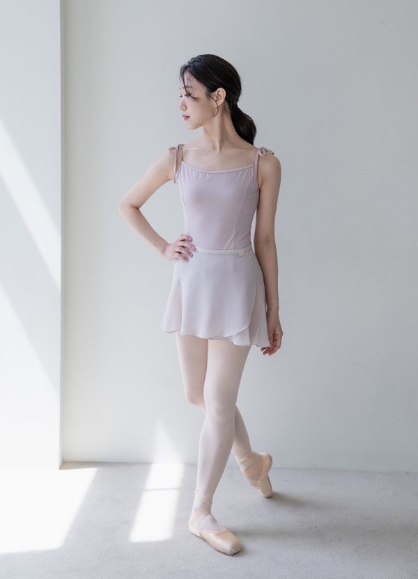 韓國LucyAlice - Two Tone蝴蝶結吊帶舞衣 (三色) 