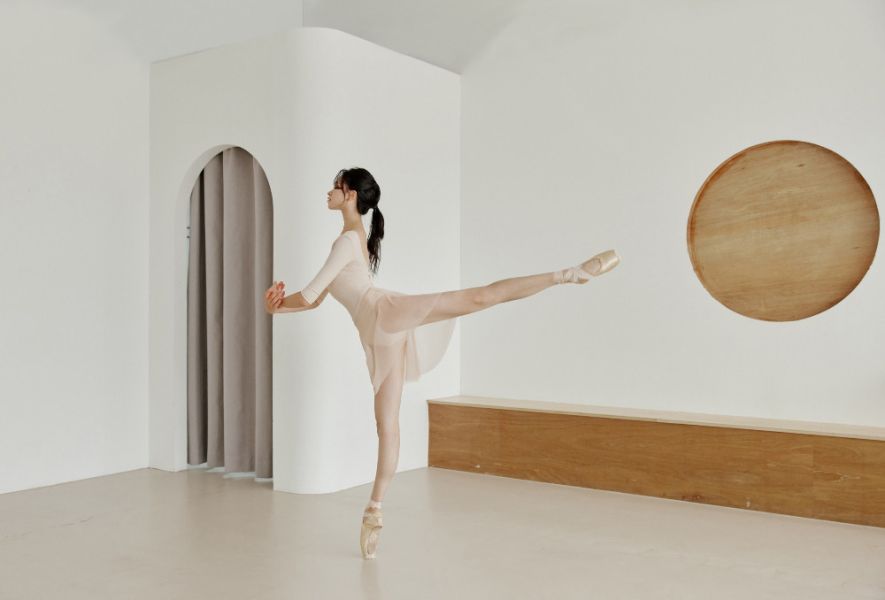 韓國Entrechat - 吉賽兒長袖舞衣 (Nude Pink & Light Pink) 