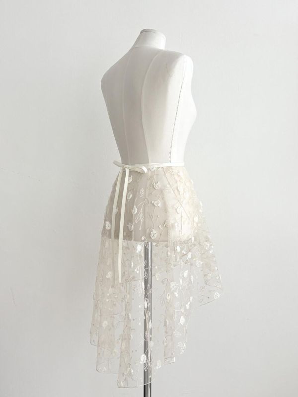 韓國Degage - forêt中長版舞裙 (Cream beige) 