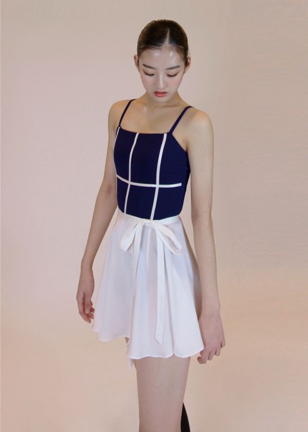 韓國POTA - 33 leotard吊帶舞衣 (Navy) 