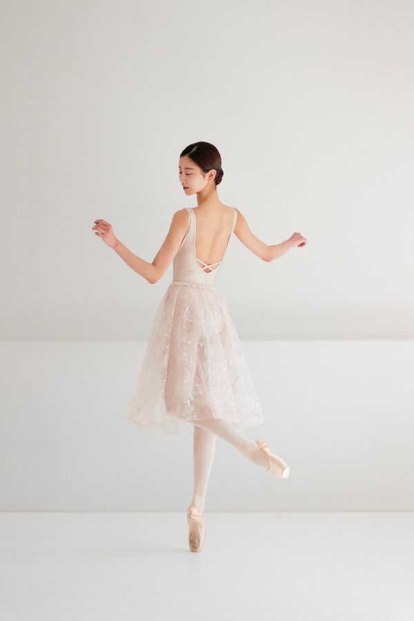 韓國degage - Back Ribbon蝴蝶結舞衣 (Golden beige) 