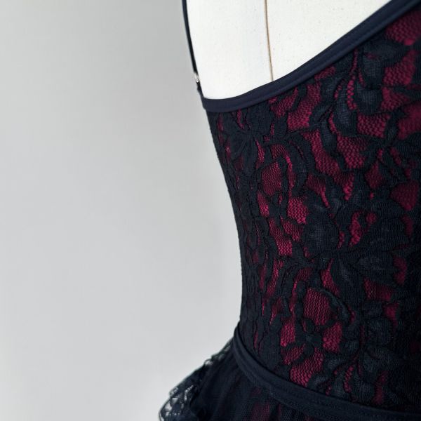 韓國yoora - Scarlett Wine舞衣 (肩帶可調) 