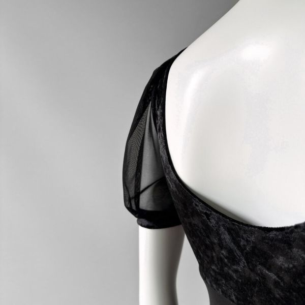 韓國yoora - Lunar短袖舞衣 (Black) 