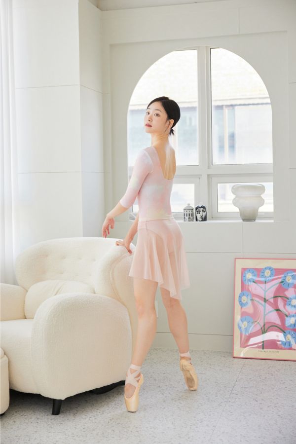 韓國Entrechat - Cloud Dream長袖舞衣 (Peach) 