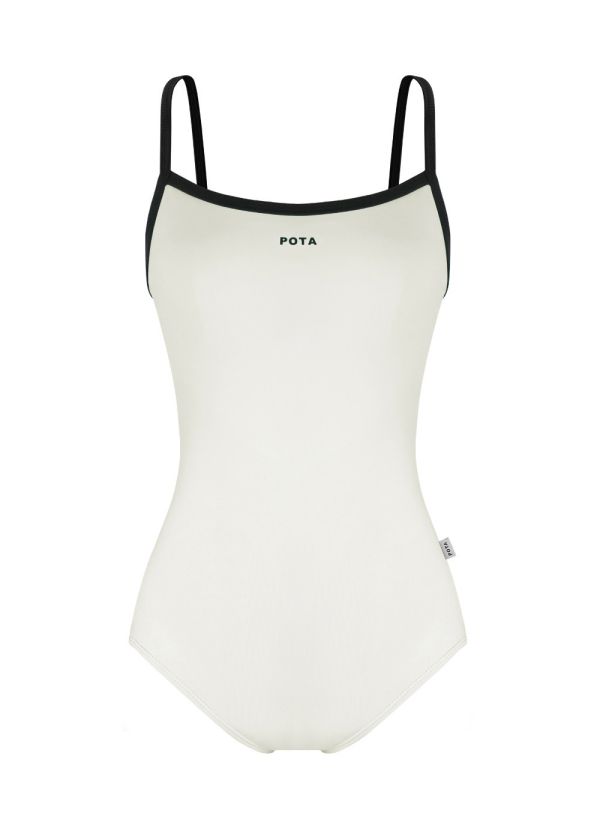 韓國POTA - 2 leotard吊帶舞衣 (Cream) 