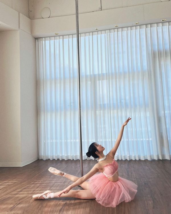 韓國Lenique - Kamiyu鋼管上衣+短褲 (Pink) 