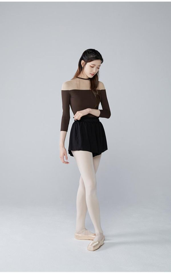 韓國Byplie - Choker neck Sleeve長袖舞衣 (三色) 초커넥 슬리브 