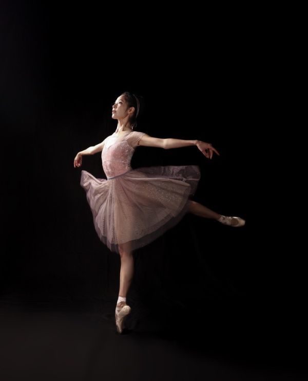 韓國iilaire - Clare velvet Rose短袖舞衣 