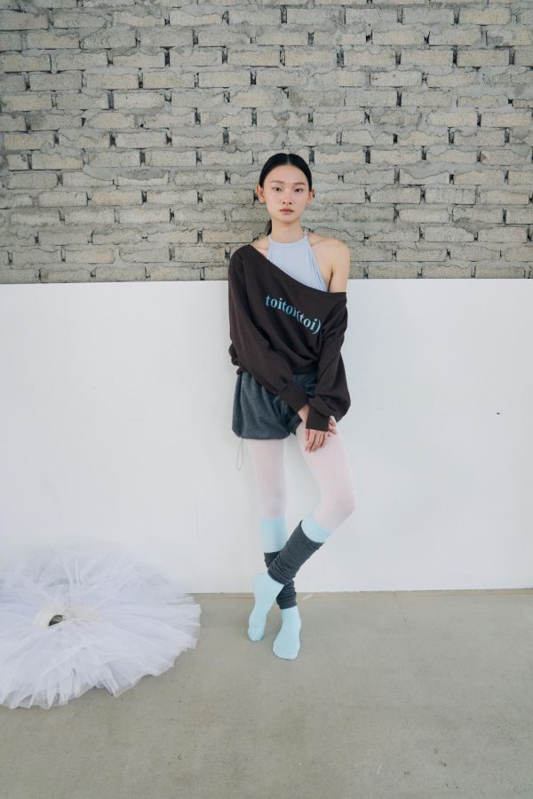 韓國toitoi - Fleece Puff短褲 (Deep Melange) 