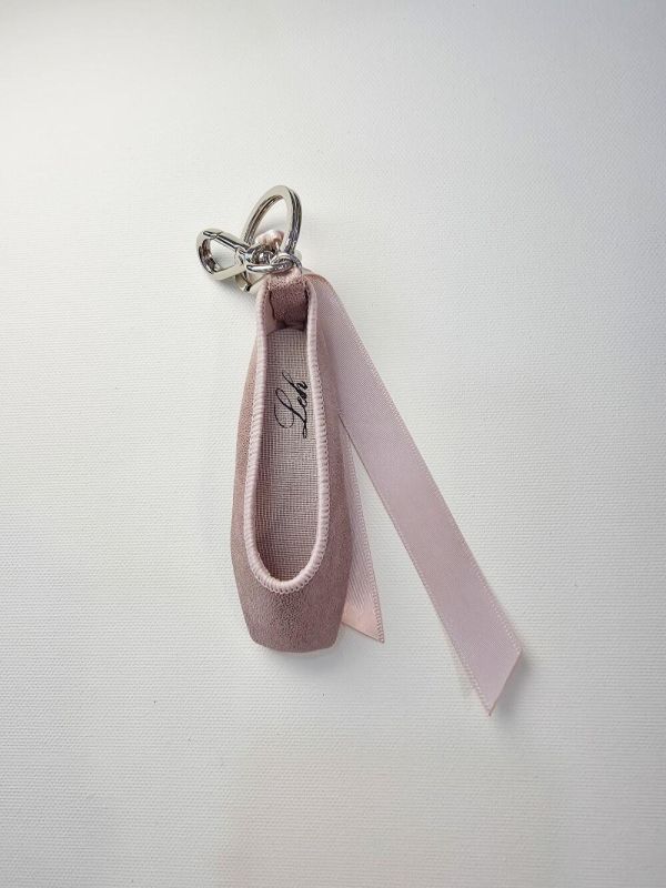 韓國Leh - 經典款羊皮小硬鞋吊飾 (Rose peal pink) 