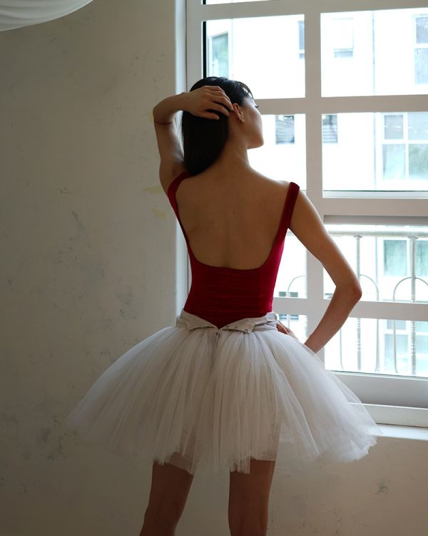 韓國LEVDANCE - Beatrice Velvet舞衣 (Red) 