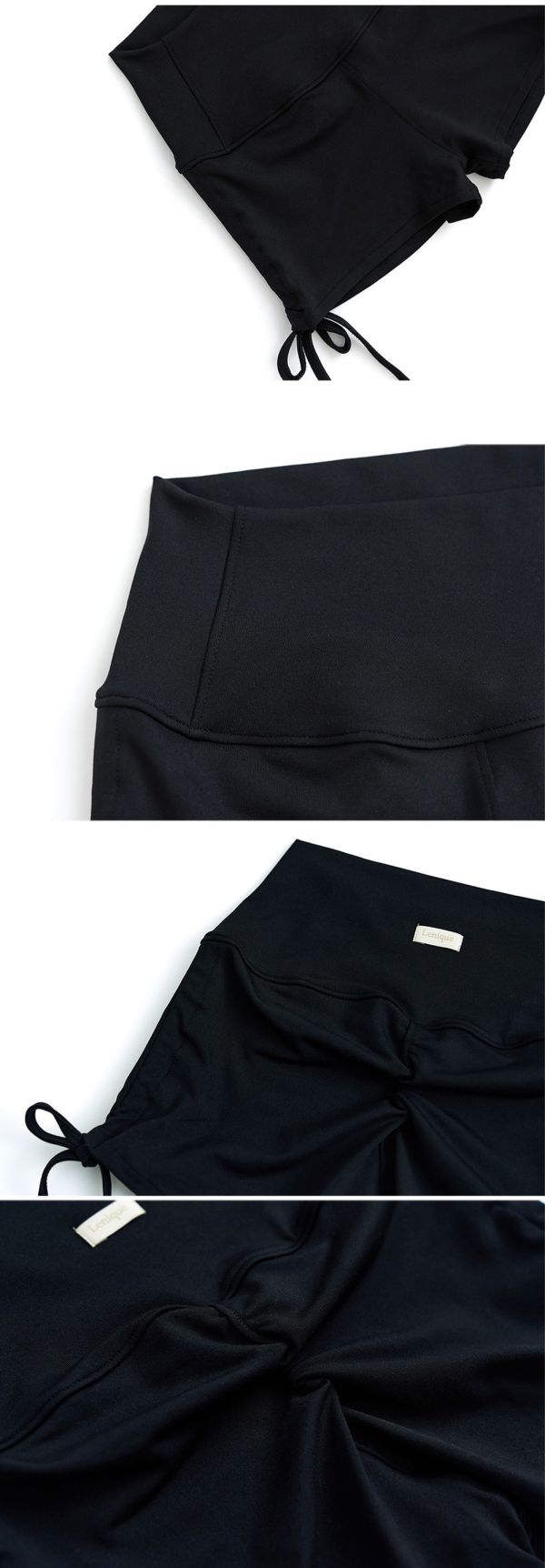 韓國Lenique - Black swan鋼管上衣+短褲 (Beige) 