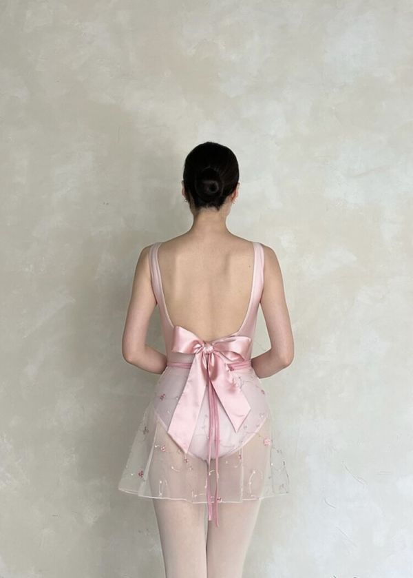 韓國Degage - Spring flower pink短版舞裙 