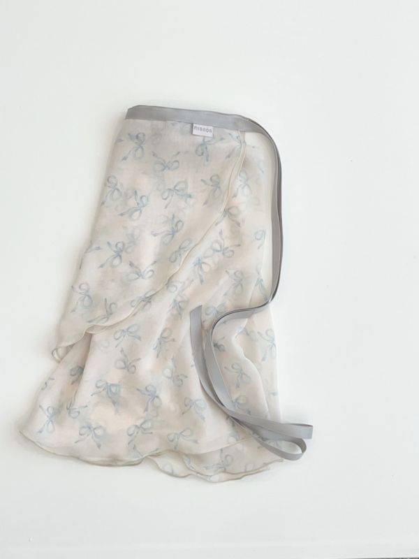 韓國MIGNON - Ribbon短版舞裙 리본 스커트 