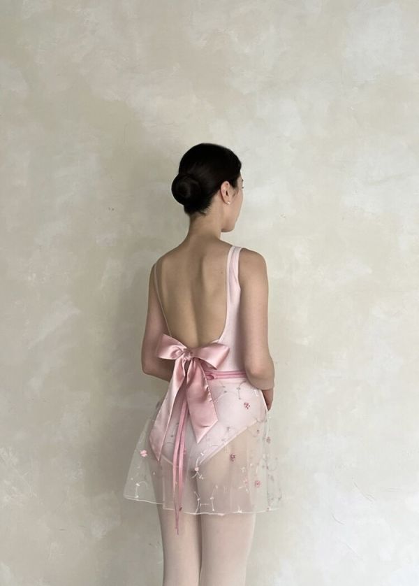 韓國Degage - Spring flower pink短版舞裙 