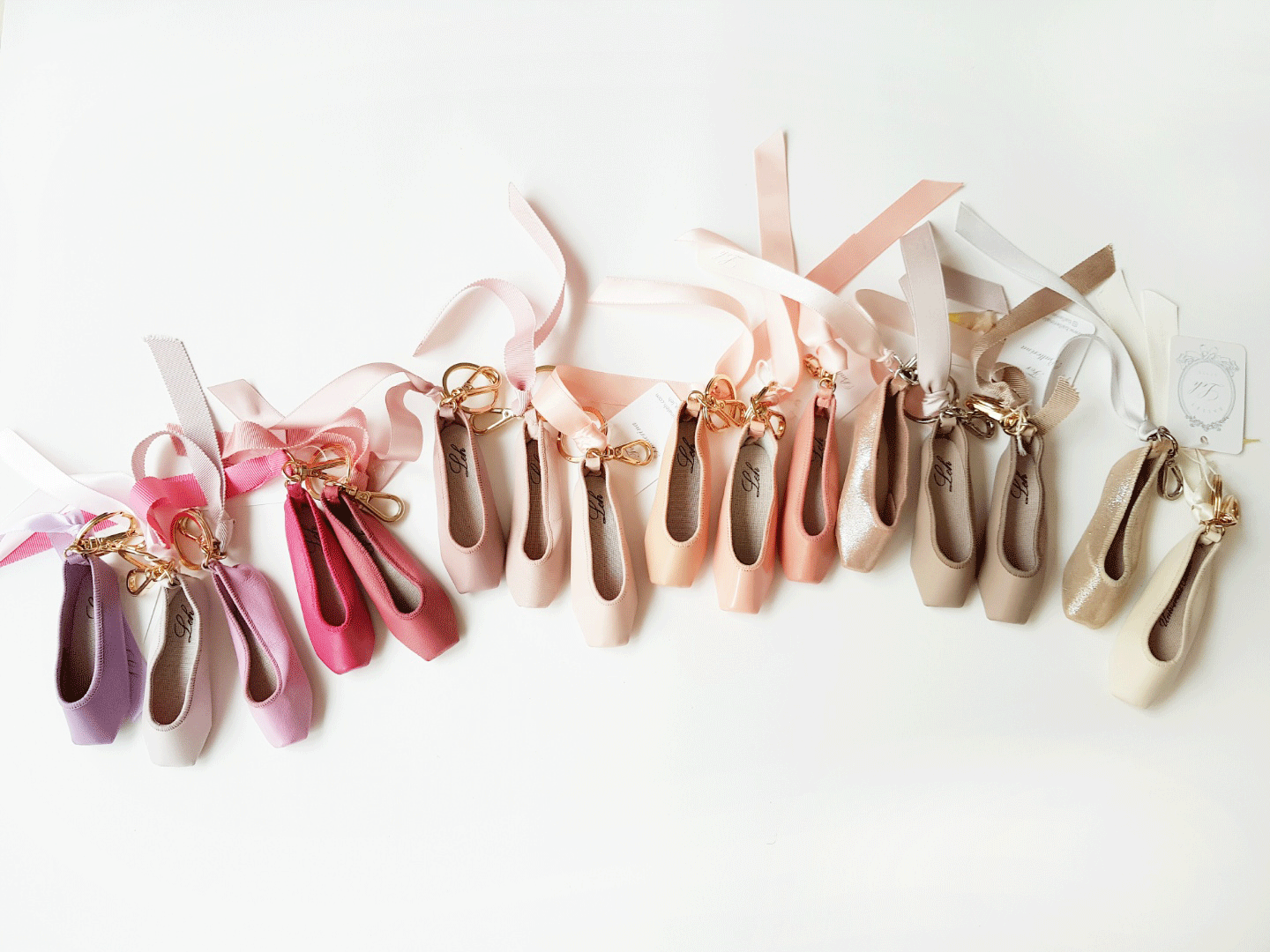 韓國Leh - 經典款羊皮小硬鞋吊飾 (Baby pink) 