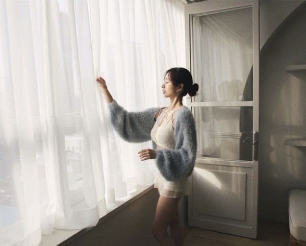 韓國Lenique - Reti鋼管上衣+短褲 (Cream) 