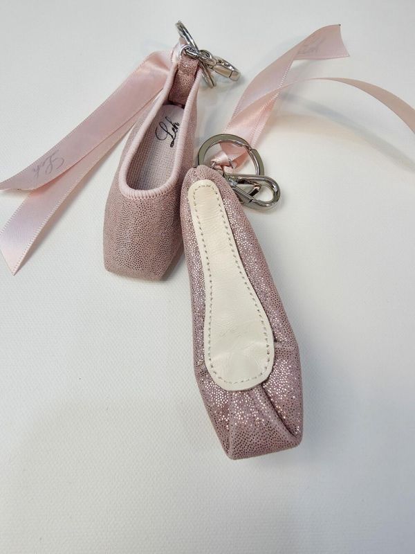 韓國Leh - 經典款羊皮小硬鞋吊飾 (Rose peal pink) 