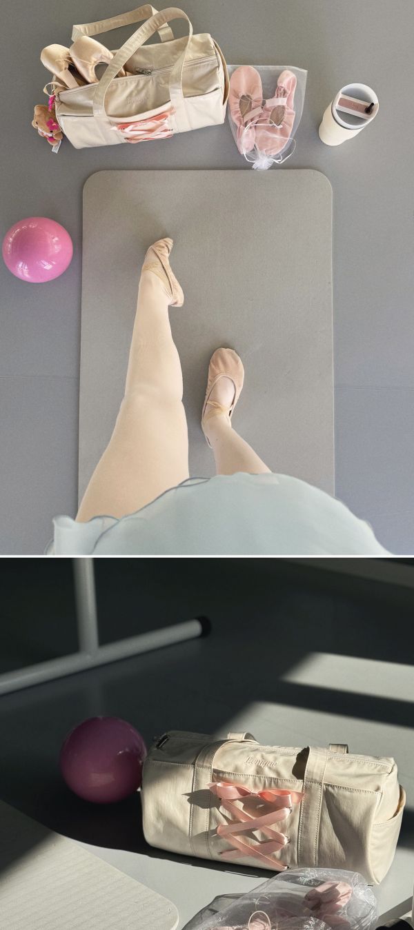 韓國Lenique - Duffel bag舞蹈包包 (Cream) 