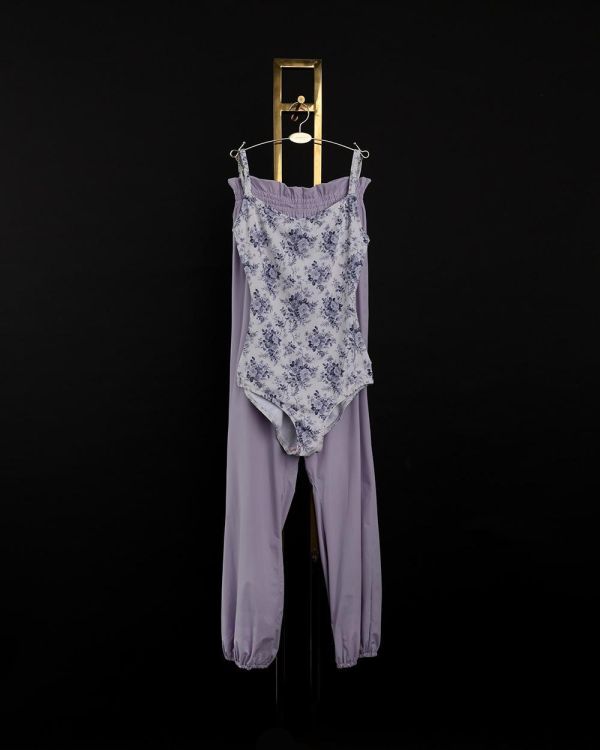 韓國LEVDANCE - Laura排汗長褲 (LAVENDER MIST) 로라 웜업 팬츠 