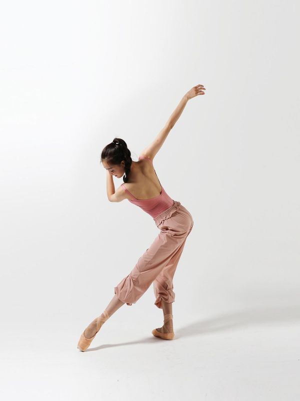 韓國LEVDANCE - Laura排汗長褲 (MISTY PINK) 로라 웜업 팬츠 