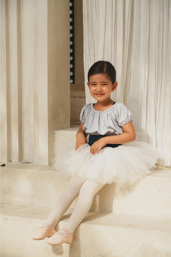 韓國 -  Puff Crop舞蹈上衣罩衫 (Blue) 