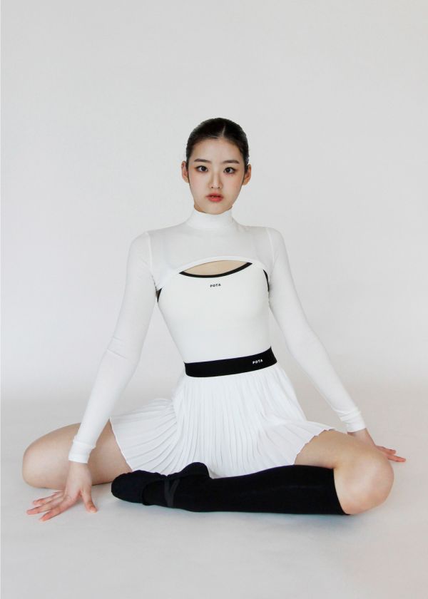 韓國POTA - 3 skirt舞裙 (Black & White) 