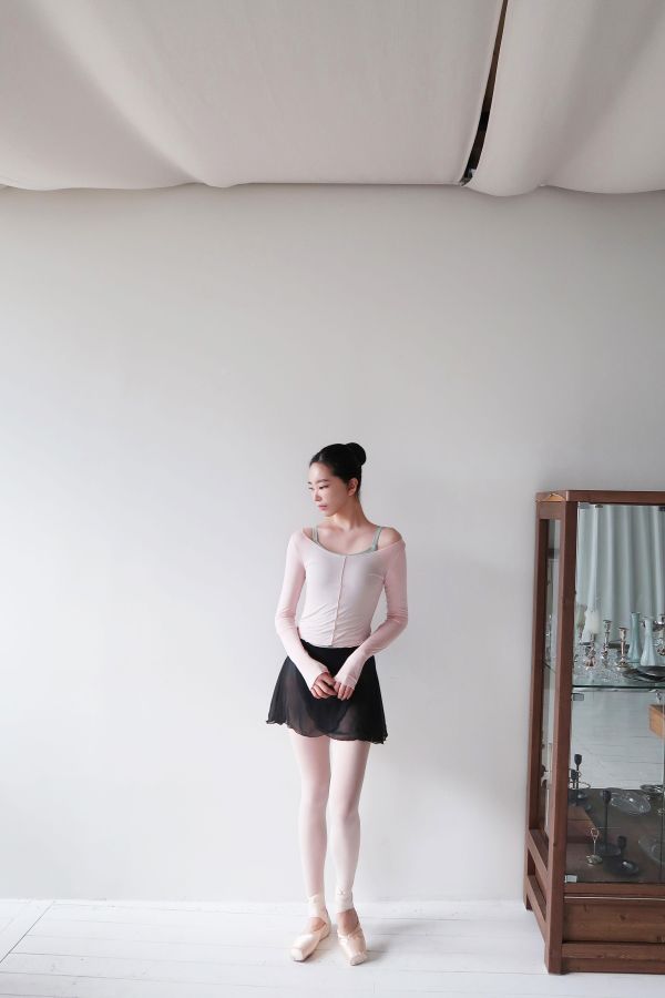 韓國Ballessimo - Scoop-neck Sheer上衣罩衫 (四色) 