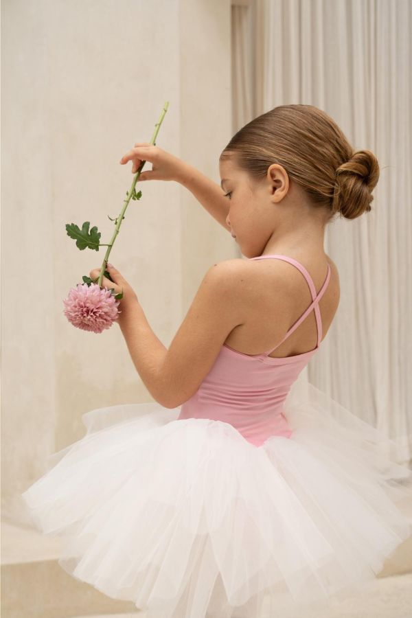 韓國 -  Snap First澎澎裙連身兒童舞衣 (Pink) 