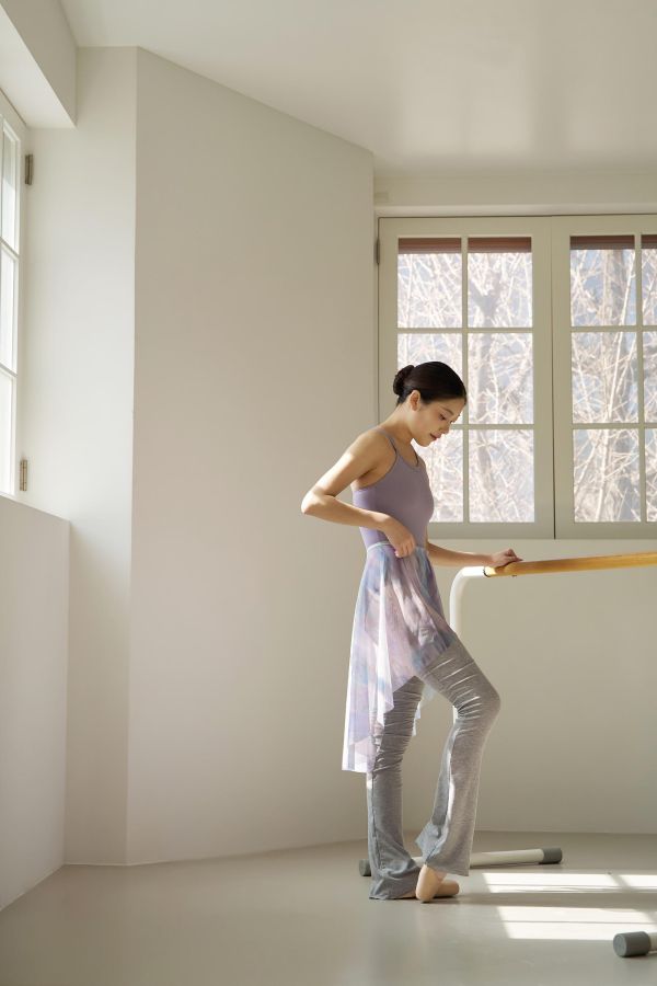 韓國Ballessimo - Sunset Mesh鬆緊帶舞裙 (兩色) 