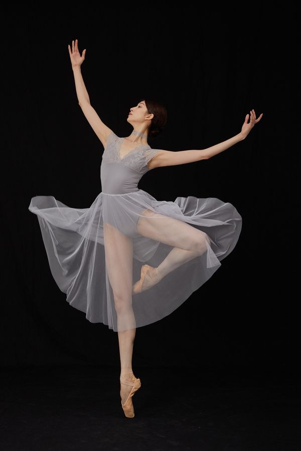 韓國Bonanza - Lace優雅舞衣 (Light Gray) 