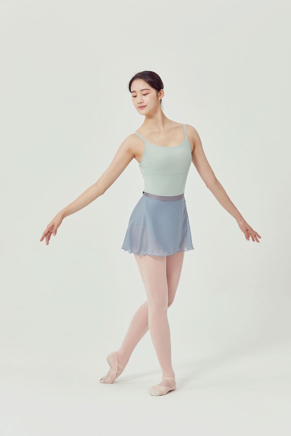 韓國Ballessimo - Dusty Blue寬綁帶舞裙 (더스티 블루) 