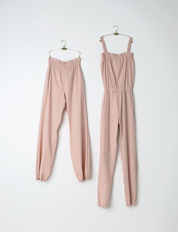 韓國LEVDANCE - Laura排汗長褲 (MISTY PINK) 로라 웜업 팬츠 